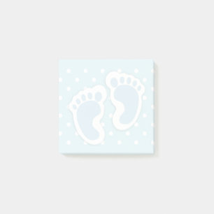 Post-it® Bébé bleu mou Pieds de garçon