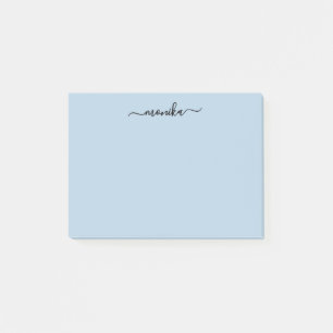 Post-it® Bébé mignon bleu Nom personnalisé