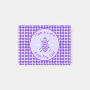 Post-it® Bébé mou Bee Genre Révéler Neutre Personnalisé