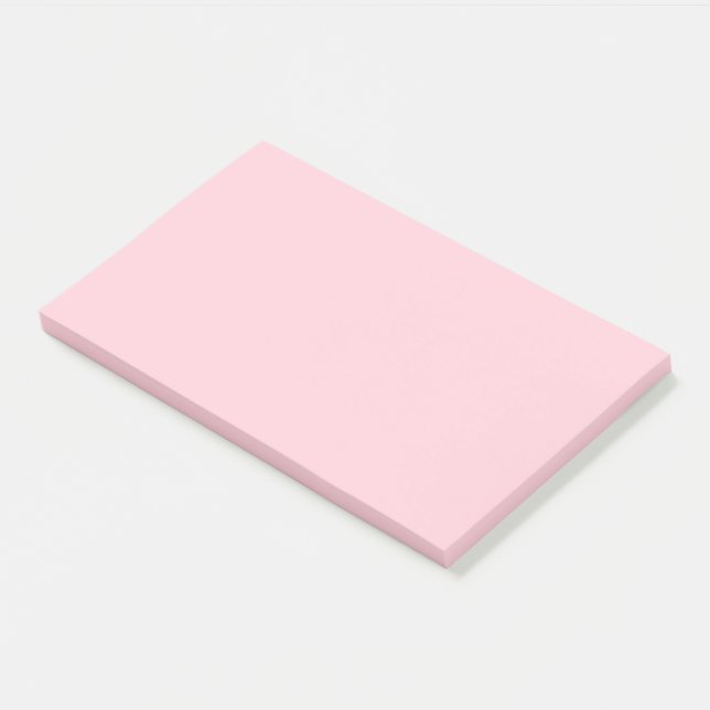 Post-it® Bébé rose pastel couleur solide (Incliné)