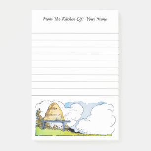 Post-it® Bee Hive Paysage Etching Custom Post it Notes