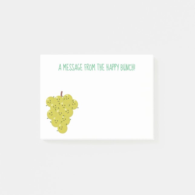 Post-it® Belle bande de raisins amusante illustration (Devant)