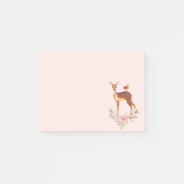 Post-it® Belle Doe Brown avec points blancs (Devant)