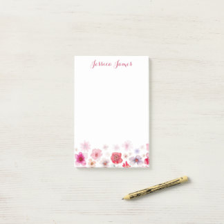Post-it® Belle florale personnalisée 4" x 6"