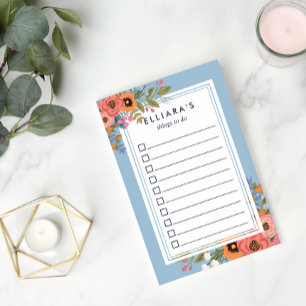 Post-it® Belle liste des Bouquets à faire Pastels Boho