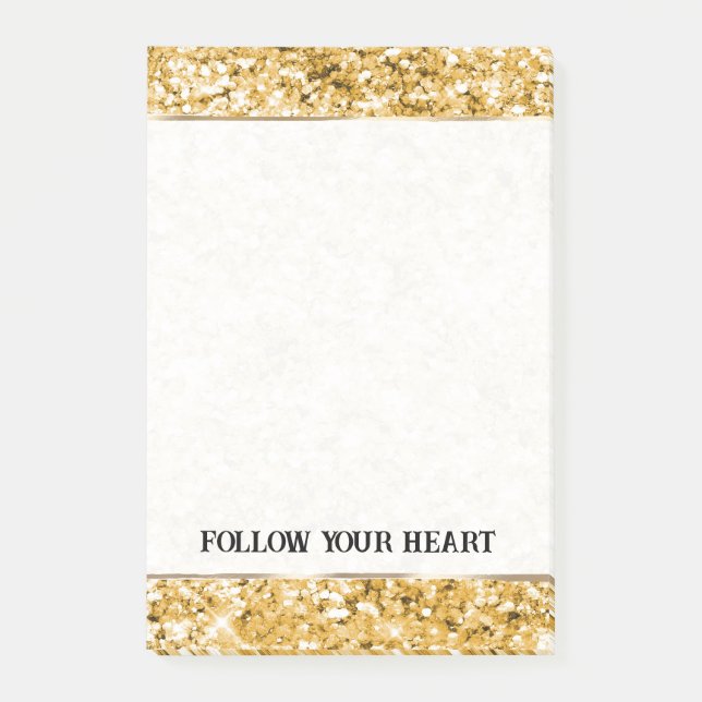 Post-it® Belle Parties scintillant Gold Sparkle (Devant)