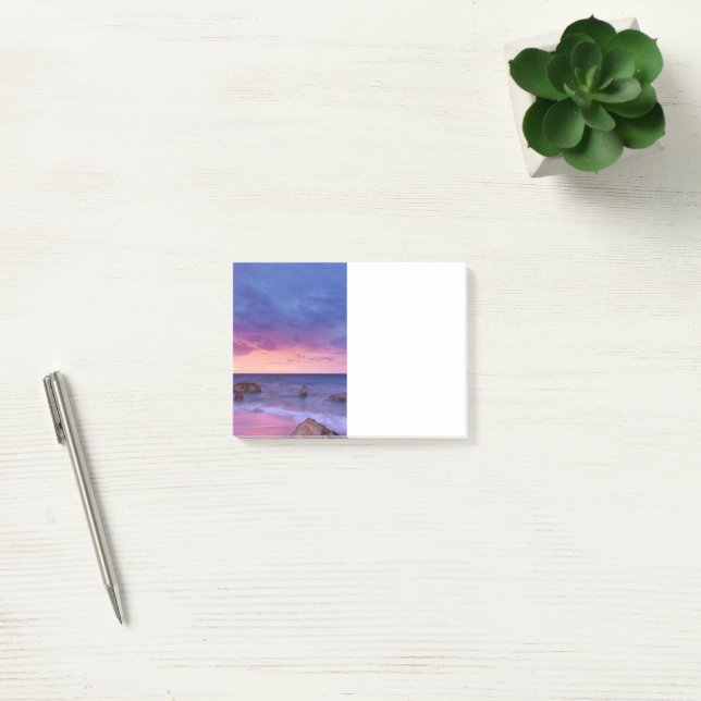 Post-it® Belle photo côtière du coucher de soleil (Bureau)