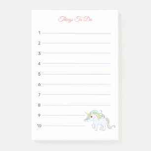 Post-it® Belles Choses de Licorne Magique à Faire Notes Pos