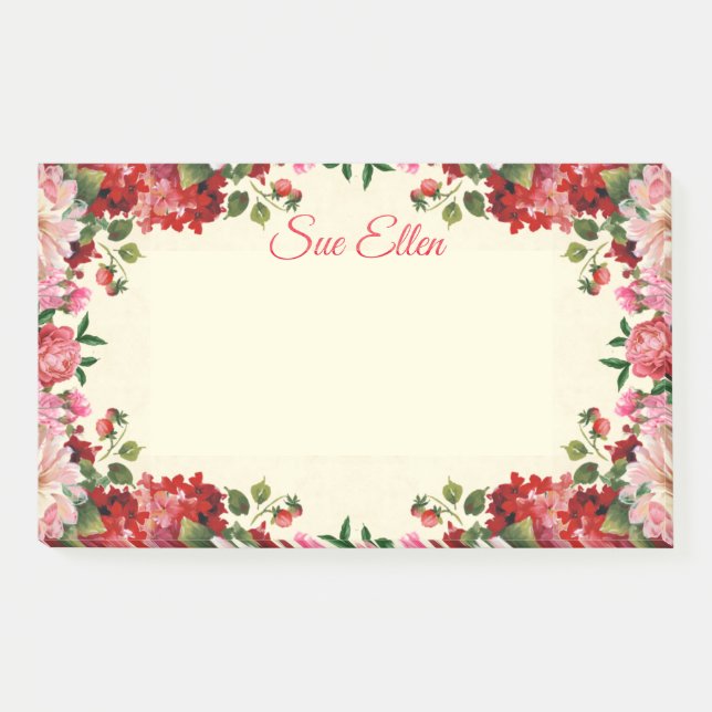 Post-it® Belles fleurs 402 Post-It Notes (Devant)