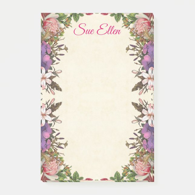 Post-it® Belles fleurs 987 Notes post-it (Devant)