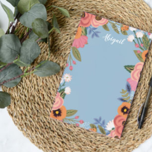 Post-it® Belles fleurs Pastel Boho - Nom personnalisé