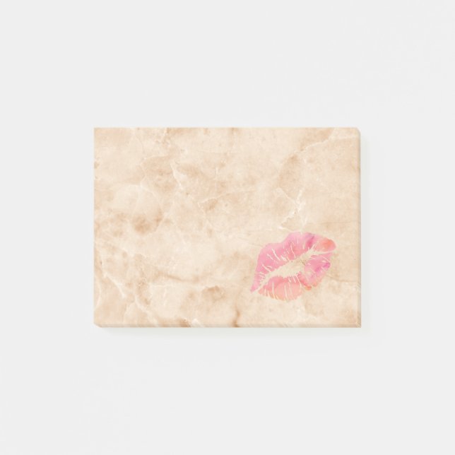 Post-it® Belles lèvres personnalisées sur marbre (Devant)