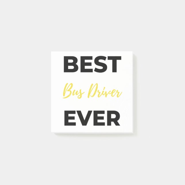 Post-it® Best Bus Driver Ever bl (Devant)