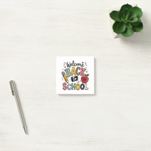 Post-it® Bienvenue à l'école Professeur Élève Premier Jour