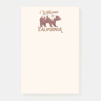 Post-it® Bienvenue à l'ours de Californie