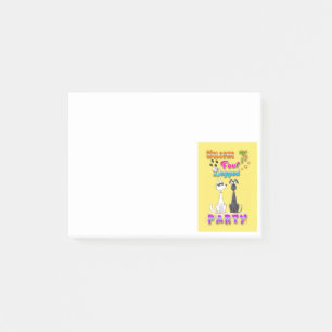 Post-it® Bienvenue À Quatre Legs Party