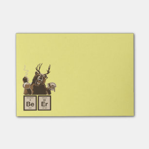 Post-it® Bière découverte par ours de chimie