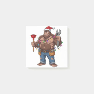 Post-it® Bigfoot Sasquatch Plombier Noël 2026 Vacances