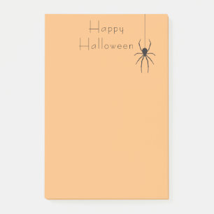 Post-it® Billet de l'après-midi d'Halloween Black Spider Or