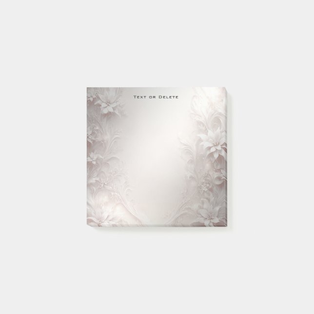 Post-it® Billets floraux d'ivoire blanc (Devant)