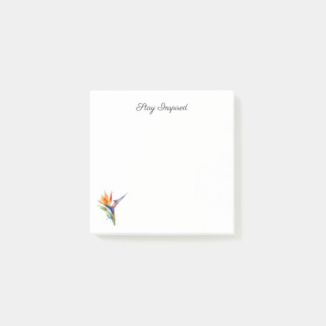 Post-it® Bird of Paradise Watercolor, custom (Devant)