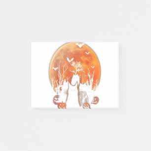 Post-it® Black Cats Moon Citrouille drôle Halloween Horreur
