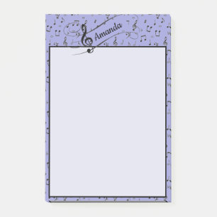 Post-it® Black Musical personnalisé