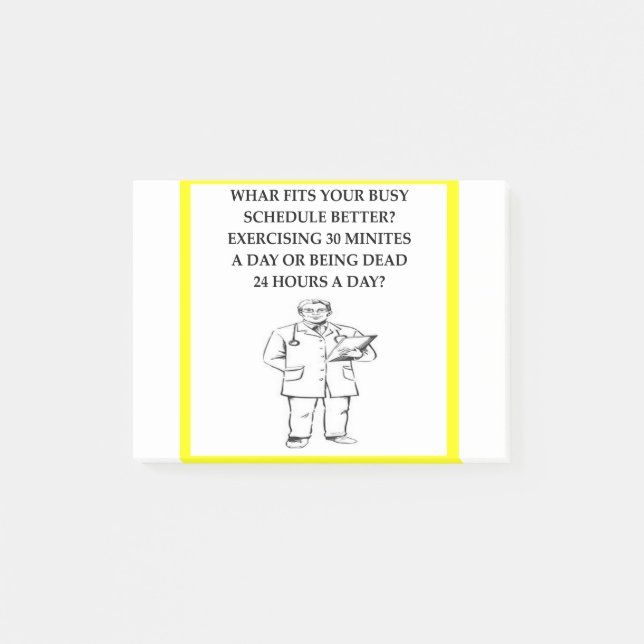 Post-it® Blague du docteur (Devant)