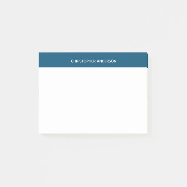Post-it® Blanc et bleu personnalisés (Devant)