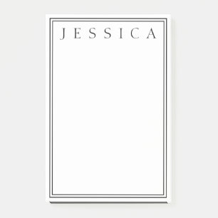 Post-it® Blanc et noir   Votre nom