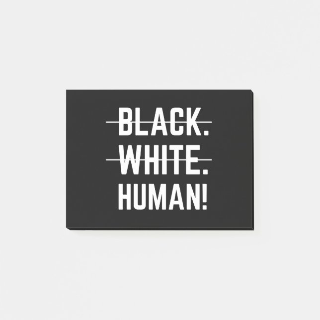 Post-it® Blanc noir (Devant)