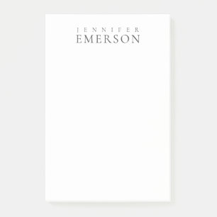 Post-it® Blanc noir minimaliste moderne simple