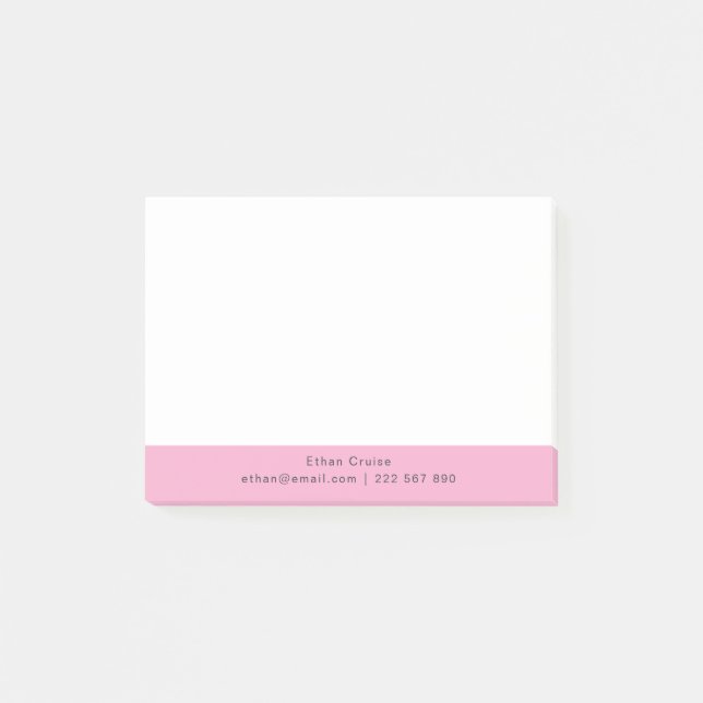 Post-it® Blanc Simple Professionnel (Devant)