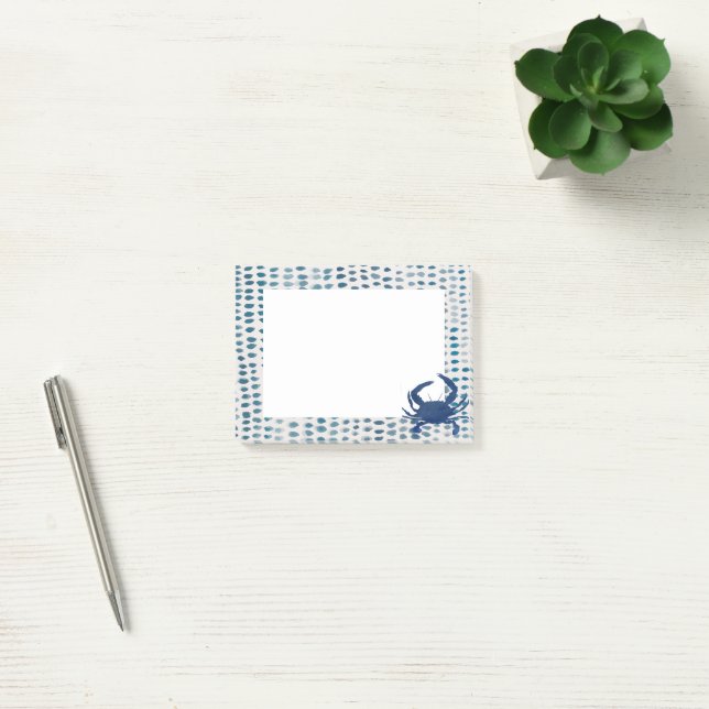 Post-it® Bleu Crabe Verre marin marine (Bureau)