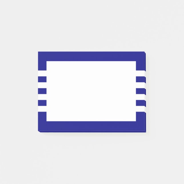 Post-it® Bleu de marine blanc moderne (Devant)