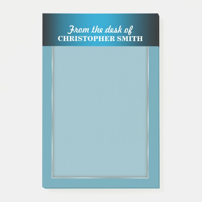 Post-it® Bleu de travail d'organisateur du bureau des (Devant)