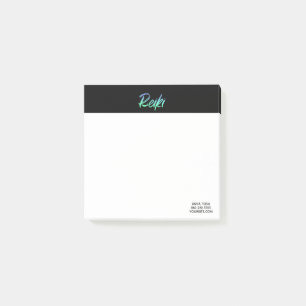 Post-it® Bleu de turquoise de Reiki de *~* et iridescent