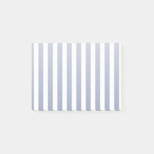 Post-it® Bleu gris et blanc rayures de bonbons