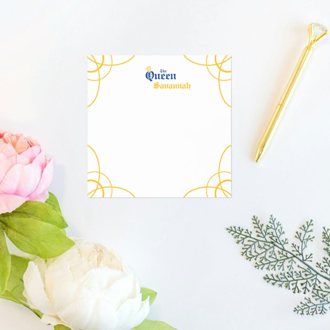 Post-it® Bleu La Reine Carré (Créateur téléchargé)