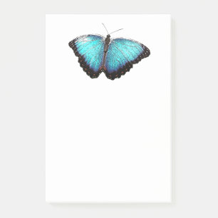 Post-it® Bleu Papillon Nature Art, Belle Photo Illustration