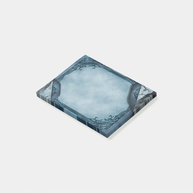 Post-it® Bleu parchemin gothique (Incliné)