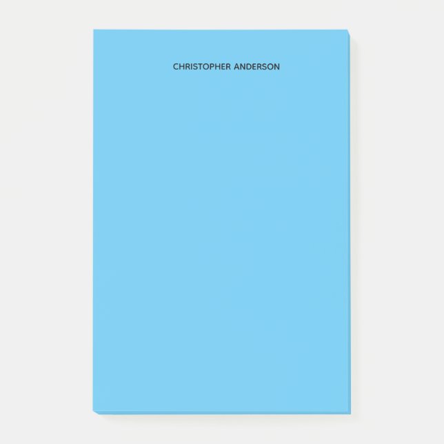 Post-it® Bleu personnalisé (Devant)