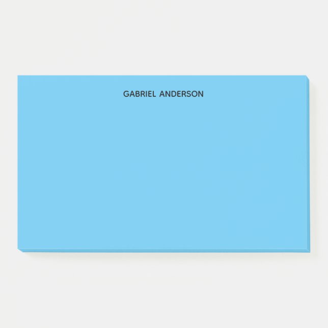 Post-it® Bleu personnalisé (Devant)