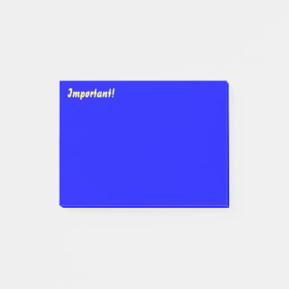 Post-it® Bleu profond important