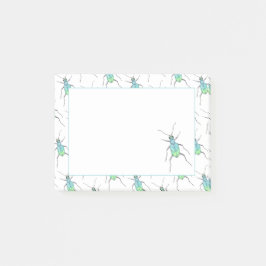 Post-it® Bleu Tigre Beetle Log Bug