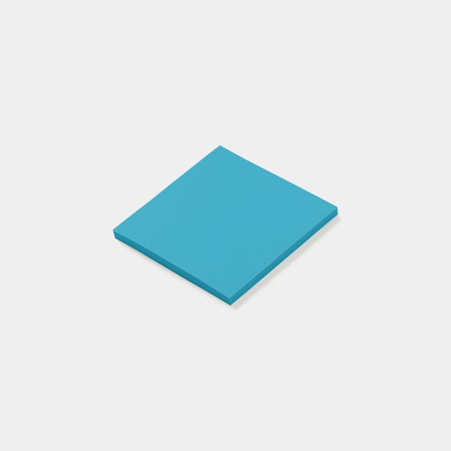 Post-it® Bleu-vert (couleur unie) (Incliné)