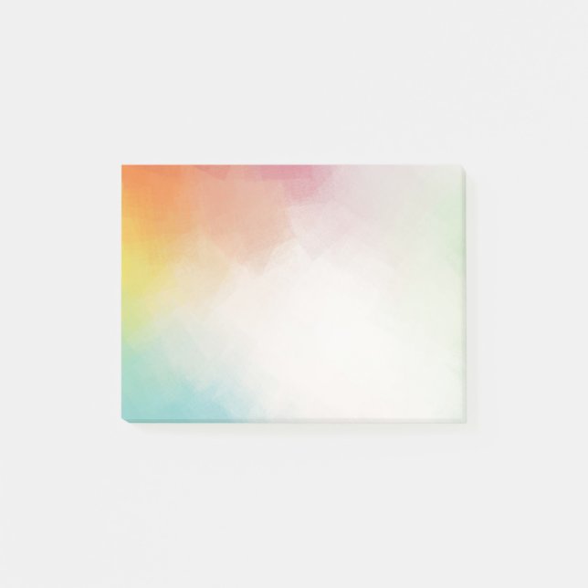 Post-it® Bleu vert violet rose rouge jaune Abstrait Art (Devant)