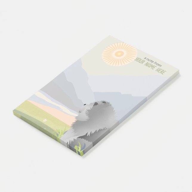 Post-it® BLEUE ROUGH CHOW Notes collantes (Incliné)