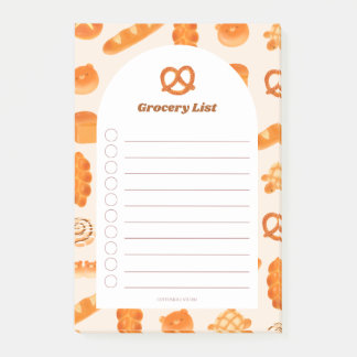 Post-it® Bloc-notes à thème Boulangerie avec de pains japon