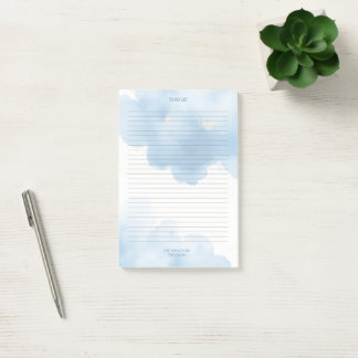 Post-it® Bloc-notes Blue Clouds Liste de choses à faire